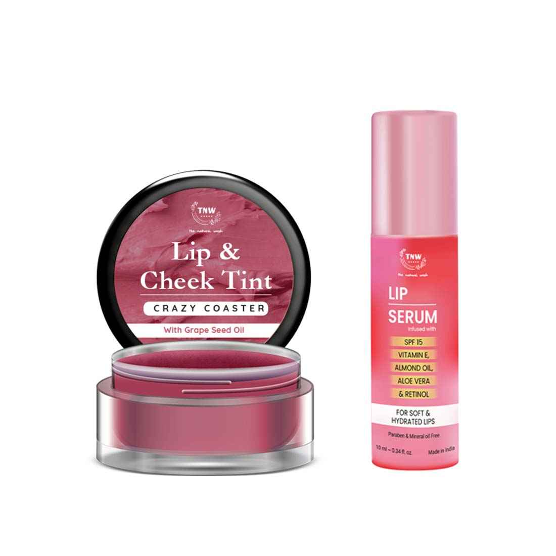 Buy Combo of 2- Crazy Coster Lip Tint 5gm & Lip Serum 10 ml - Purplle