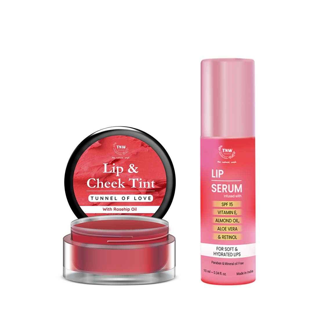 Buy Combo of 2- Tunnel Of Love Lip Tint 5gm & Lip Serum 10 ml - Purplle