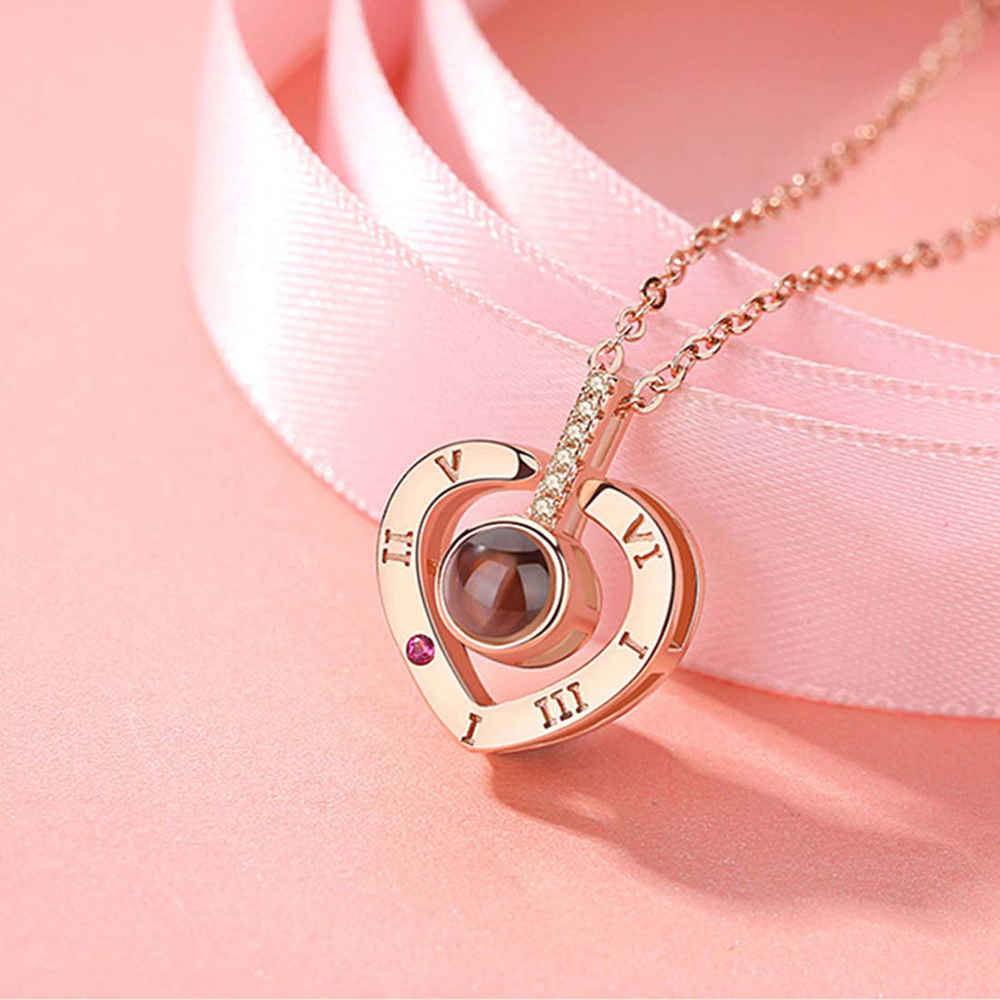 Buy Jewels Galaxy Rose Gold-Plated Stone Studded Handcrafted Minimal Necklace - Purplle