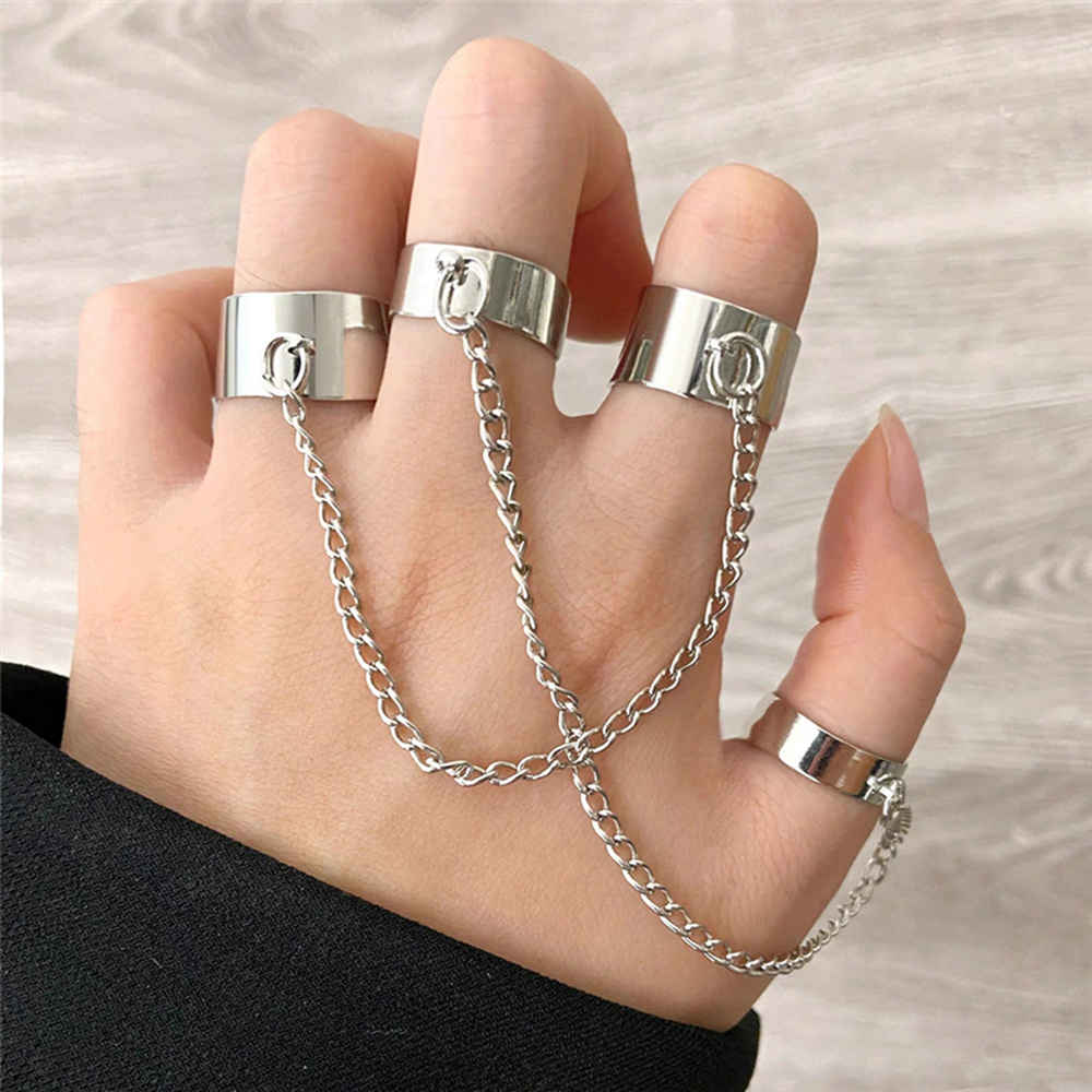 Buy Jewels Galaxy Set Of 4 Silver-Plated Stackable Ring - Purplle