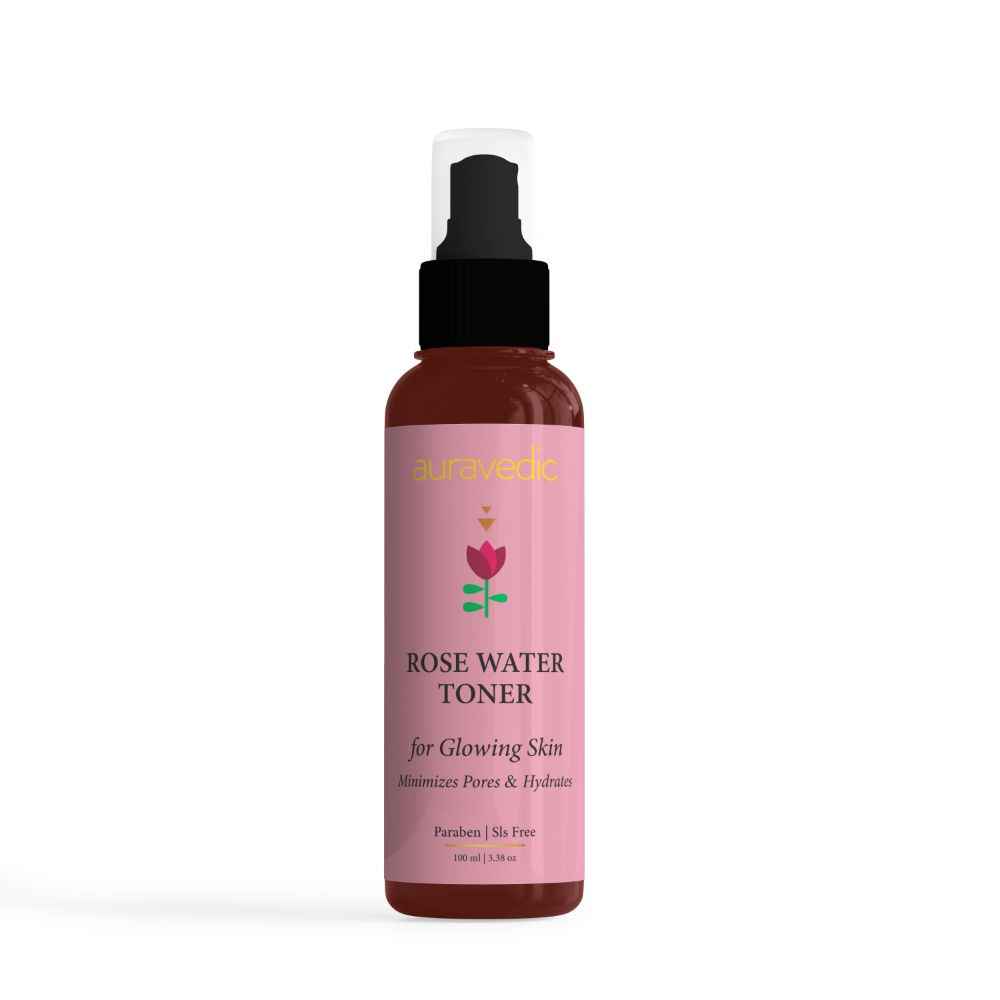 Buy Auravedic Rose Water Toner (100 ml) - Purplle