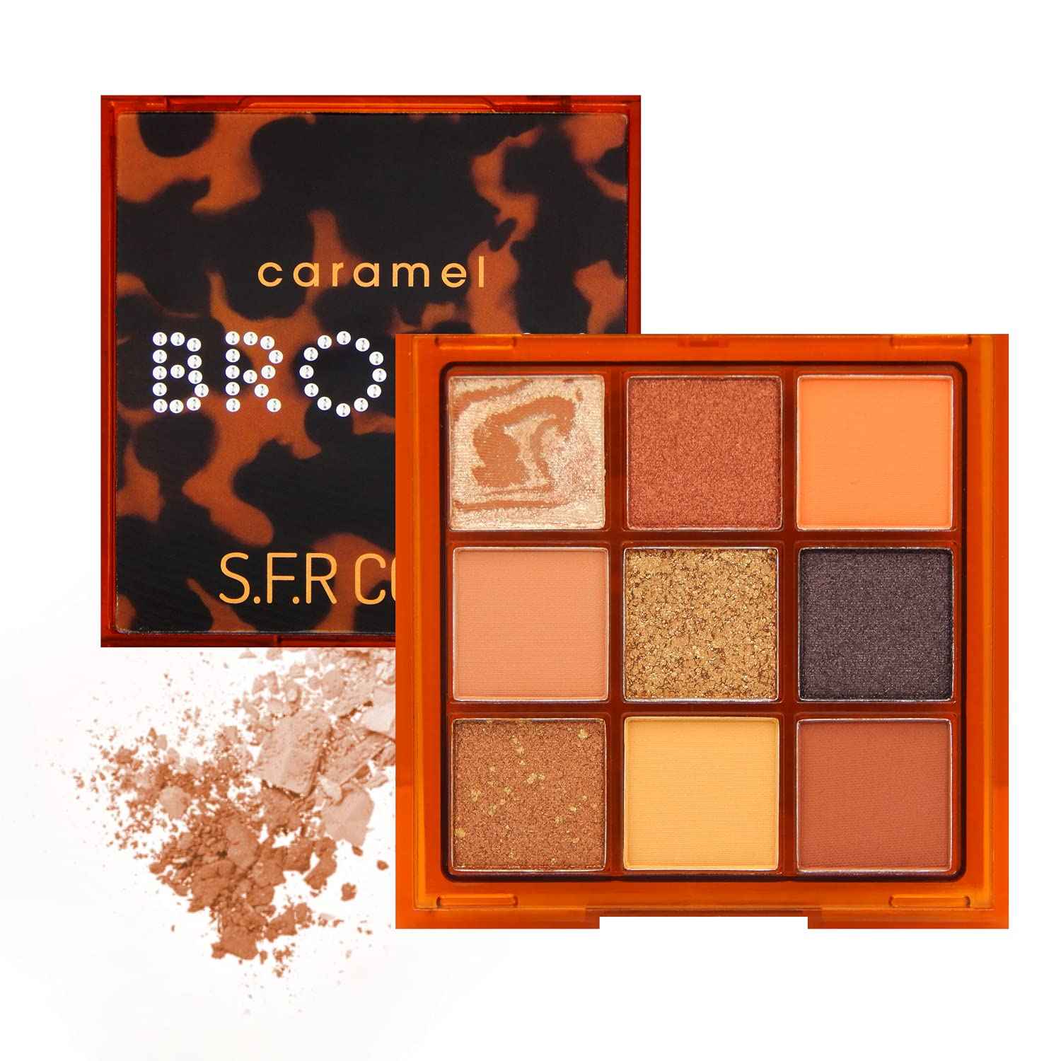 Buy s.f.r color Brown Caramel 9 Multicolor Eyeshadow Palette (9g) 7426-02 - Purplle