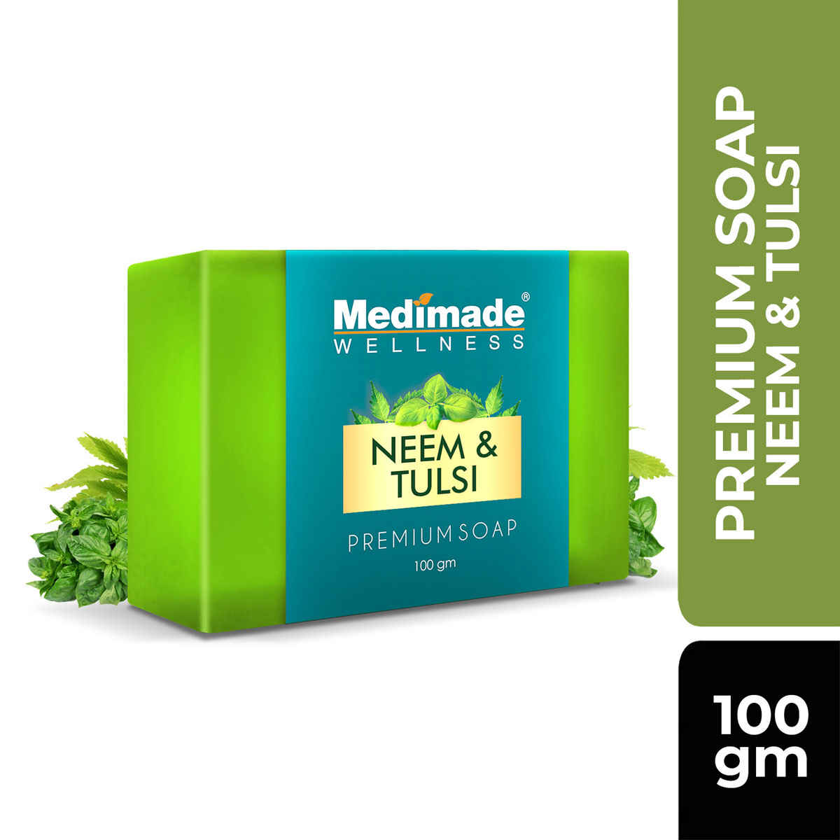Buy Medimade Neem & Tulsi Premium Soap - 100 gm - Purplle