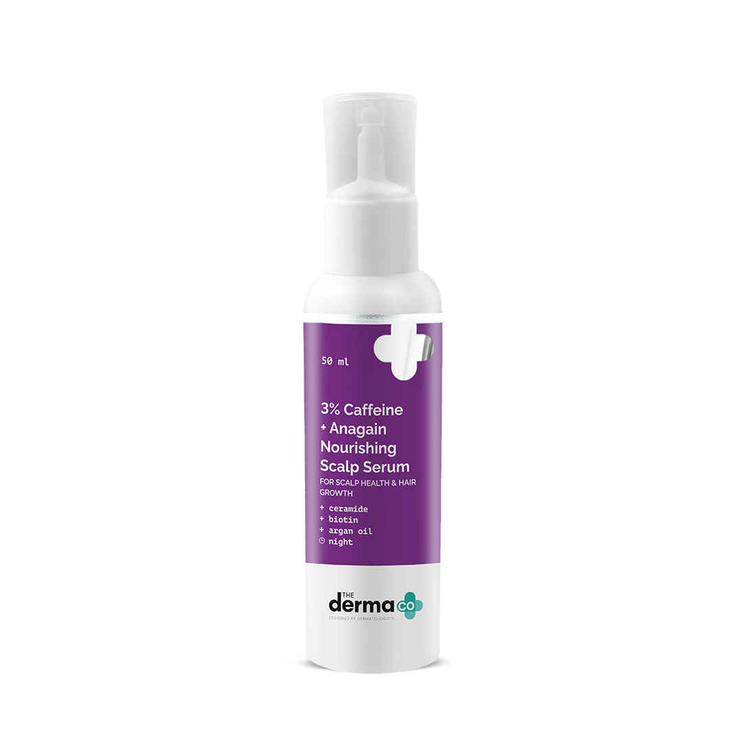 Buy The Derma co 3% Caffeine + Anagain Nourishing Scalp Serum for Scalp Health & Hair Growth (50 ml) - Purplle