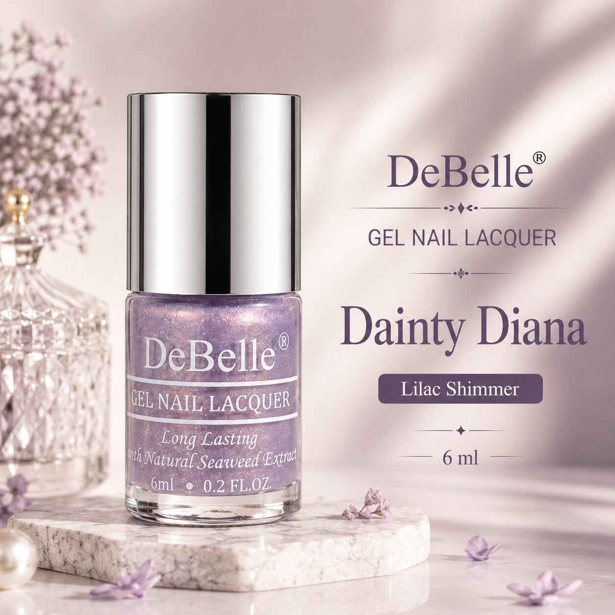 Buy DeBelle Gel Nail Lacquer Dainty Diana (6 ml) - Purplle