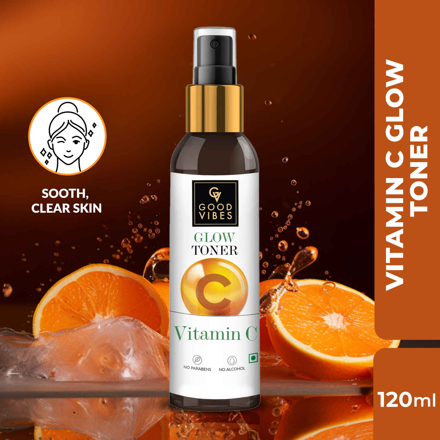 Buy Good Vibes Vitamin C Glow Toner (120 ml) - Purplle