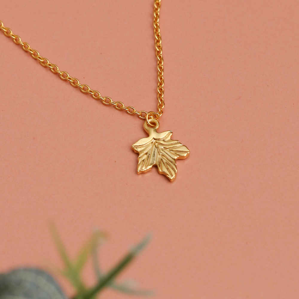 Buy Johori.com Handmade Leaf Pendant - Gold Plated - Purplle