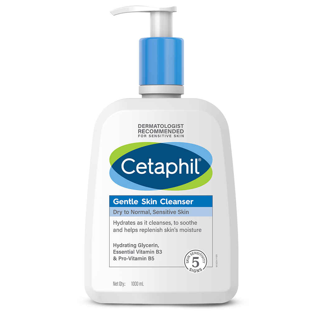 Buy Cetaphil Gentle Skin Cleanser Dry to Normal Sensitive Skin (1 Lit) - Purplle