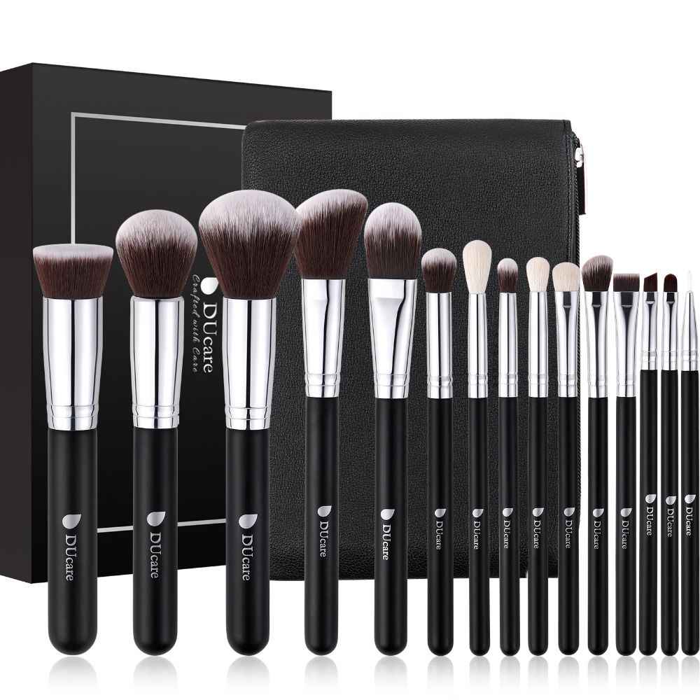 Buy Ducare Classic Black - 15 in1 DUcare Makeup Brushes Set - DF1503 - Purplle