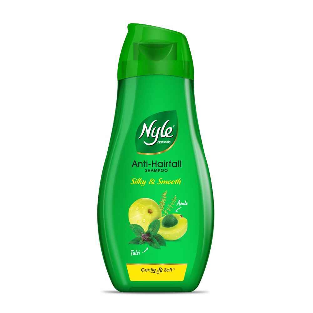 Buy Nyle Naturals Silky and Smooth Anti Hairfall Shampoo, With Goodness Of Tulsi And Amla, 180 ML - Purplle