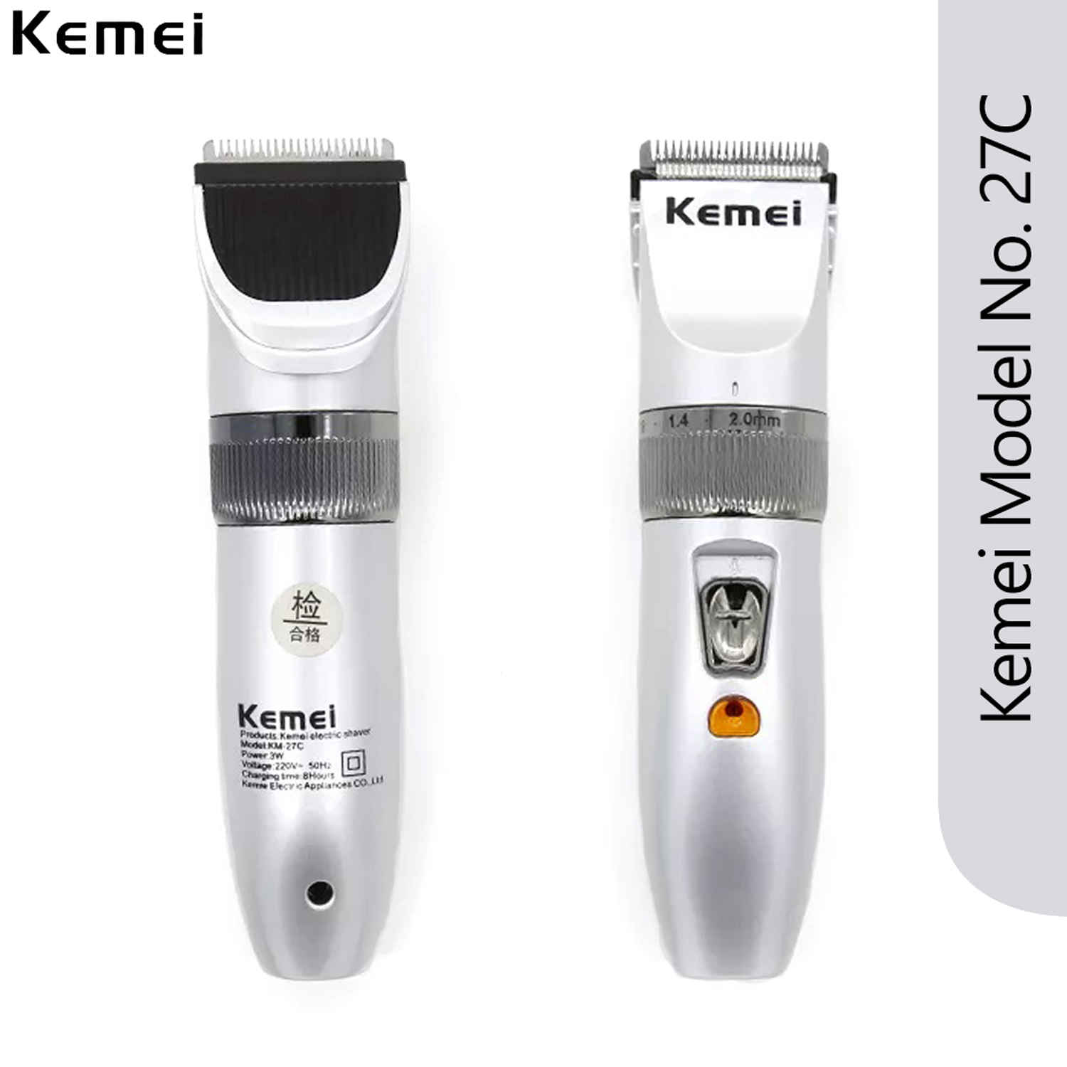 Buy Kemei KM-27C Rechagreable Professional Hair Trimmer - Purplle