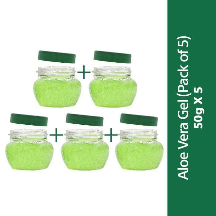 Buy Nature's Essence Aloe vera Gel, 50 g (Pack of 5) - Purplle