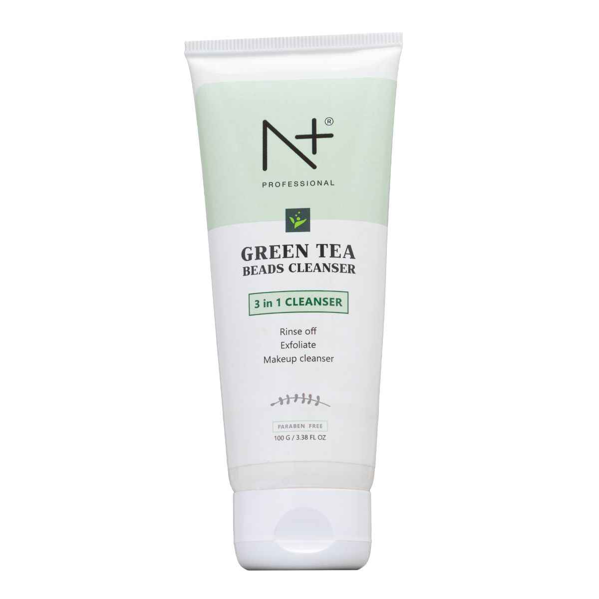 Buy N Plus Professional Green Tea Beads Cleanser, 3 in 1 Cleanser ( Rinse Off, Exfoliate, Makeup Cleanser) - Purplle