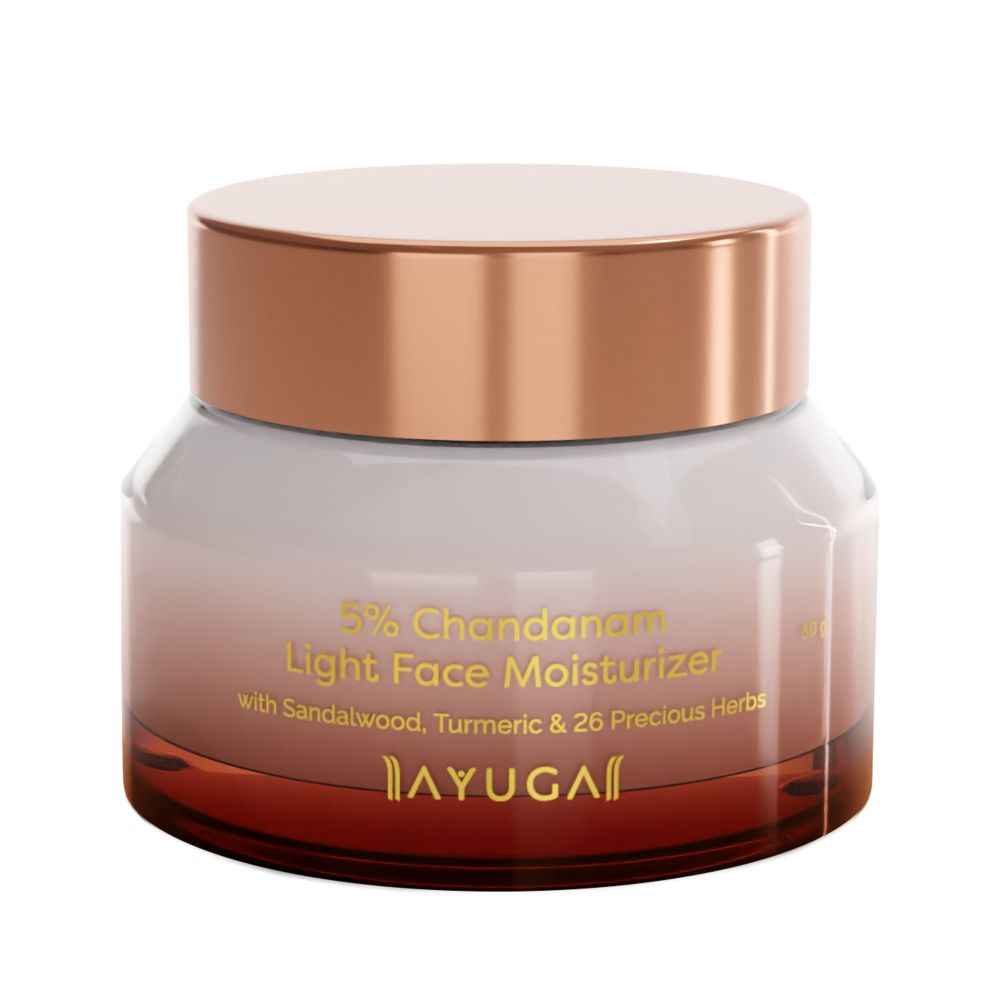 Buy Ayuga 5% Chandanam Light Face Moisturizer with Sandalwood & Turmeric 50g - Purplle