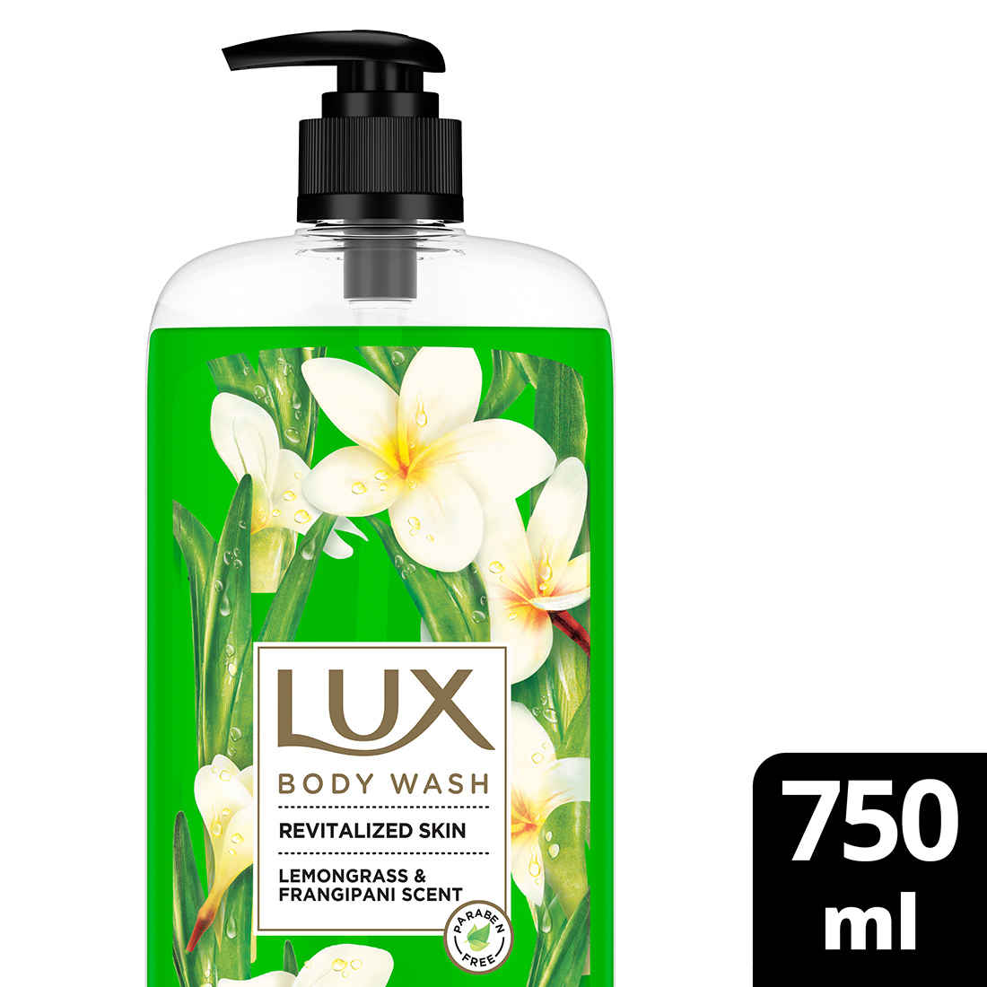 Buy Lux Revitalized Skin Lemongrass & Frangipani Scent, 750ml - Purplle