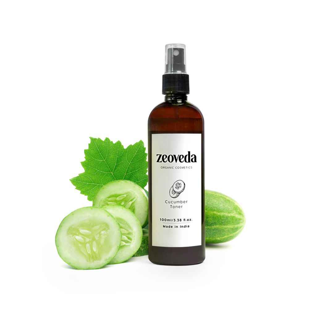 Buy Zeoveda Organic Cucumber Mist Toner For Face | Pore Tightening Refreshing Spray Suitable For All Skin Types | No Parabens and No Sulphates - 100 ML. - Purplle