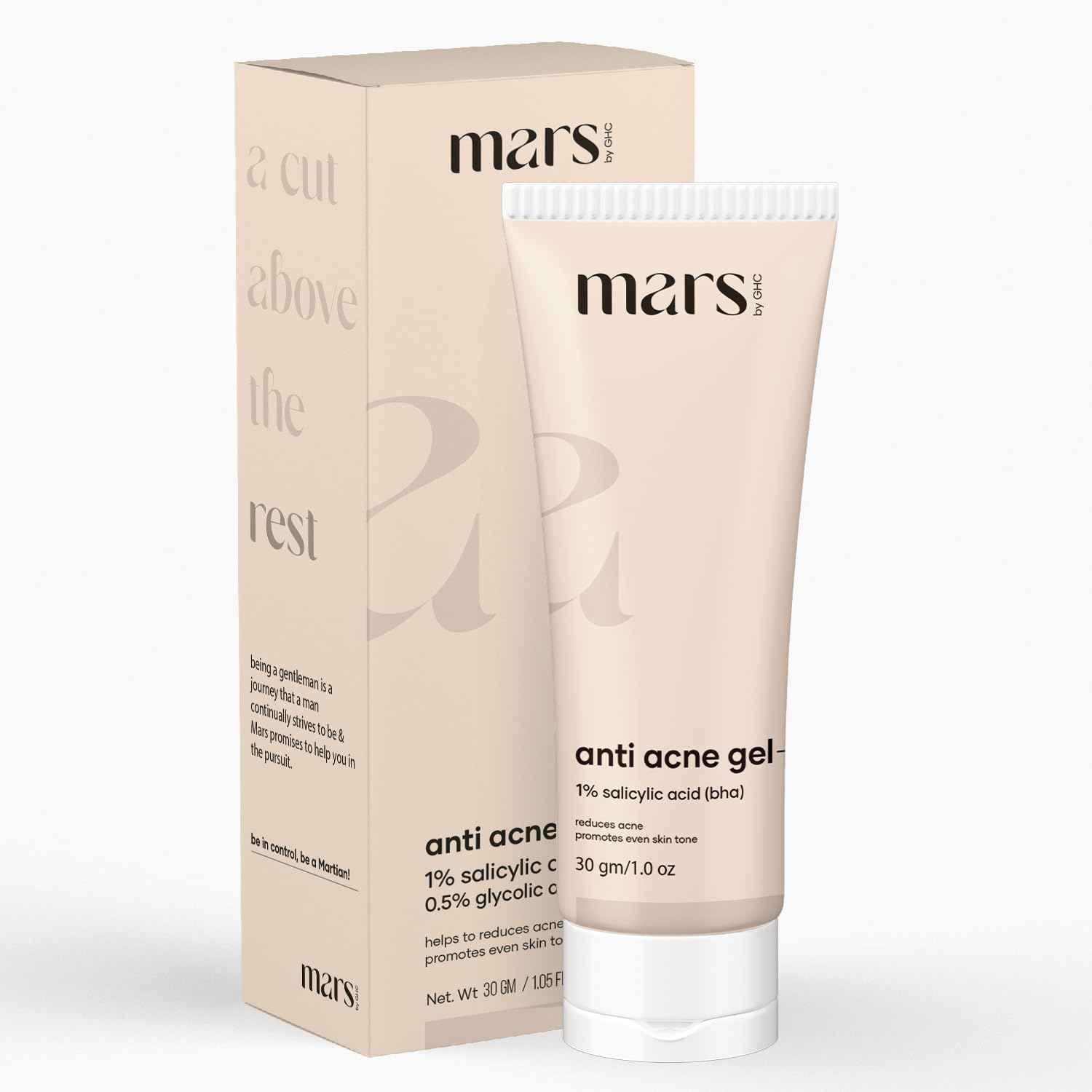 Buy mars by GHC Anti Acne Gel With Niacinamide & Salicylic Acid That Fights Active Acne & Reduces Acne Scars | Chemical Free - Purplle