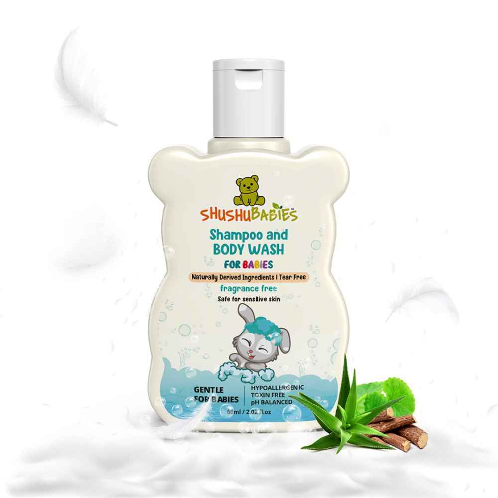 Buy Fragrance Free Shampoo and Body Wash For Babies-60ml - Purplle