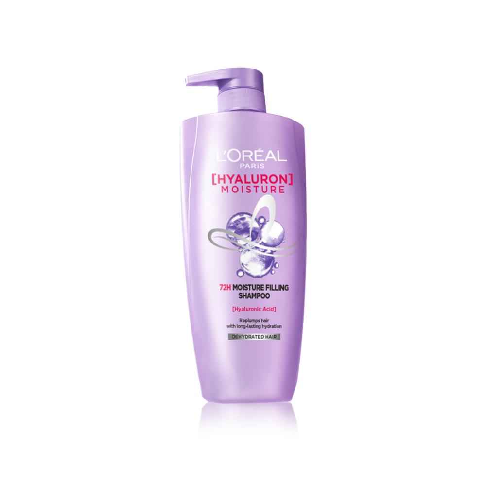 Buy L'Oreal Paris Hyaluron Moisture 72H Moisture Filling Shampoo | With Hyaluronic Acid | For Dry & Dehydrated Hair | Adds Shine & Bounce 1 L - Purplle