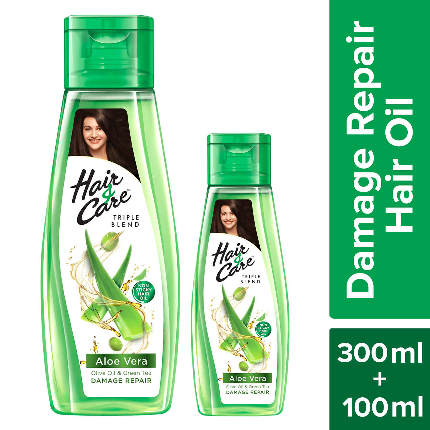Buy Hair & Care Fruit Oils Green (300 ml) With (100 ml) FREE - Purplle