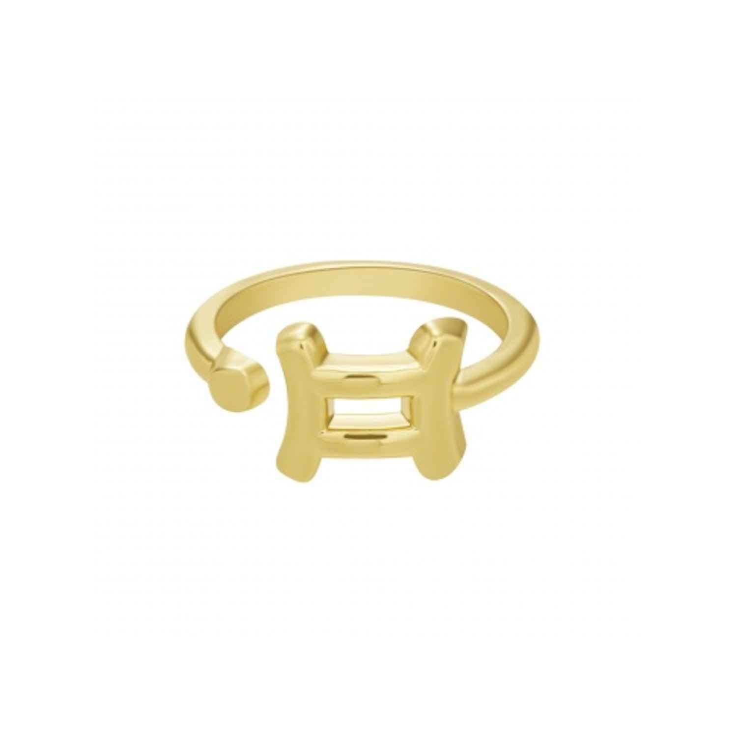 Buy Zodiac Sign Rings - Gemini - Gold - Purplle