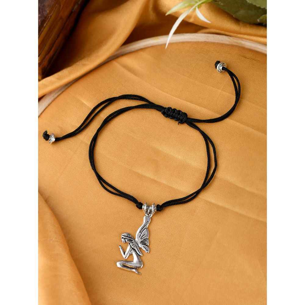 Buy Silvermerc Designs Angel Protection Evil Eye Anklet - Purplle