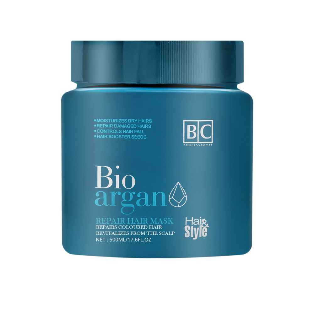 Buy Berina Bio Argan Oil Hair Repair Mask - 500ml (Steel Blue) - Purplle