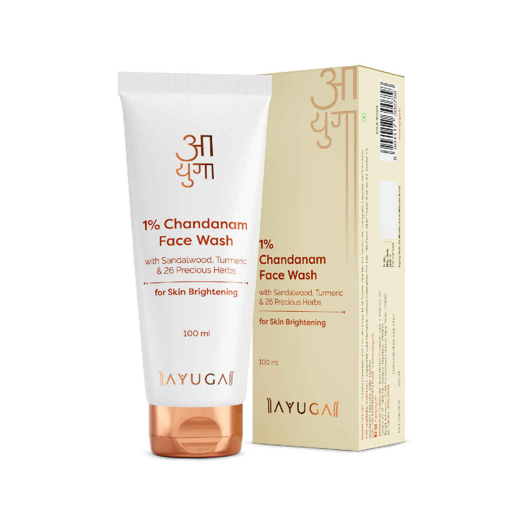 Buy Ayuga 1% Chandanam Face Wash with Sandalwood & Turmeric 100ml - Purplle