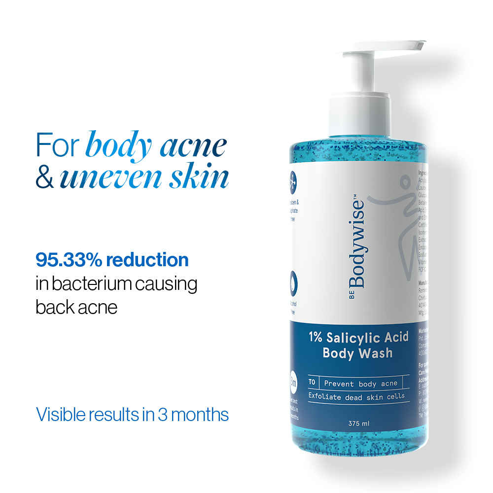 Buy Be Bodywise 1% Salicylic Acid Body Wash for Women | Cleansing Skin, Preventing Body Acne | 375 ml - Purplle
