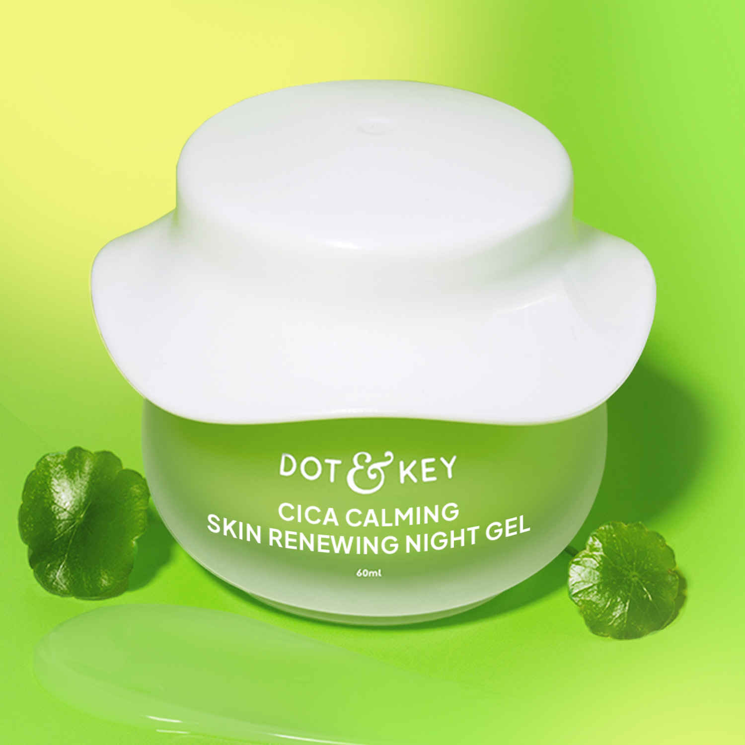 Buy Dot & Key CICA Calming Skin Renewing Night Gel | Night Cream with Niacinamide, Green Tea, Hyaluronic & Tea Tree Oil | For Acne, Dark Spot & Pigmentation, Oily, Acne Prone And Sensitive Skin | 60ml - Purplle