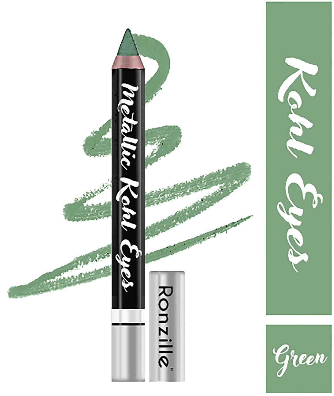 Buy Ronzille Kohl Eye Kajal Eyeliner Eyeshadow Pencil Green - Purplle