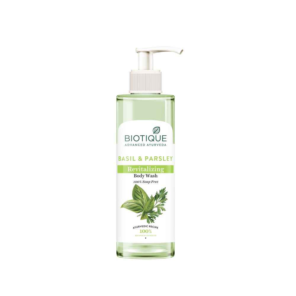 Buy Biotique Basil & Parsley Revitalizing Body Wash (200 ml) - Purplle