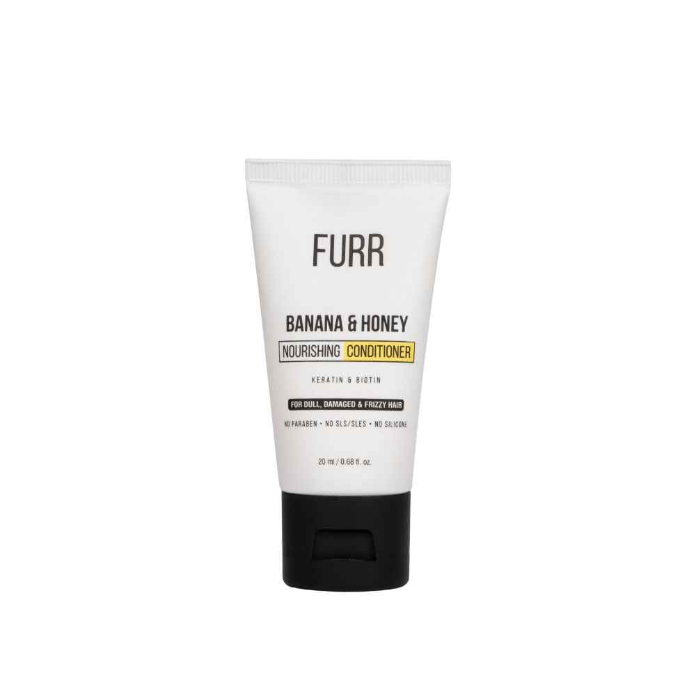 Buy FURR Banana and Honey Nourishing Conditioner - 20 ML | Nourishes Hair and Scalp | For Dull, Damaged and Frizzy Hair | Goodness of Banana And Honey… - Purplle