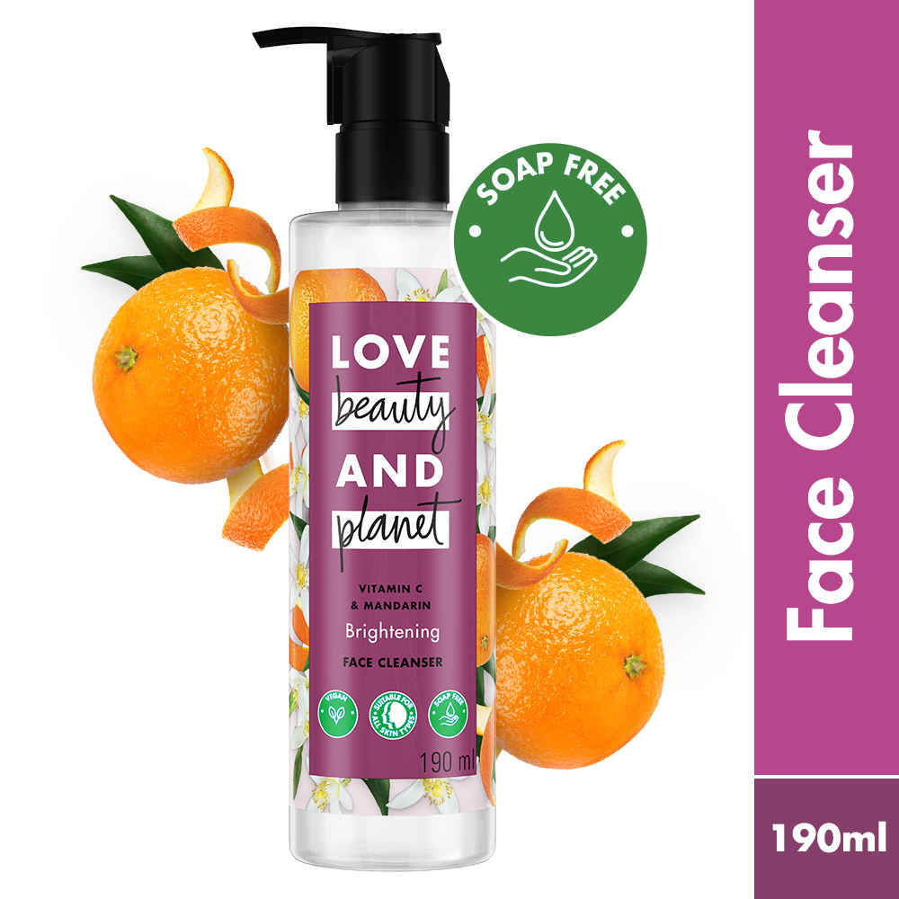 Buy Love Beauty And Planet Vitamin C & Mandarin Face Cleanser 190 ml - Purplle