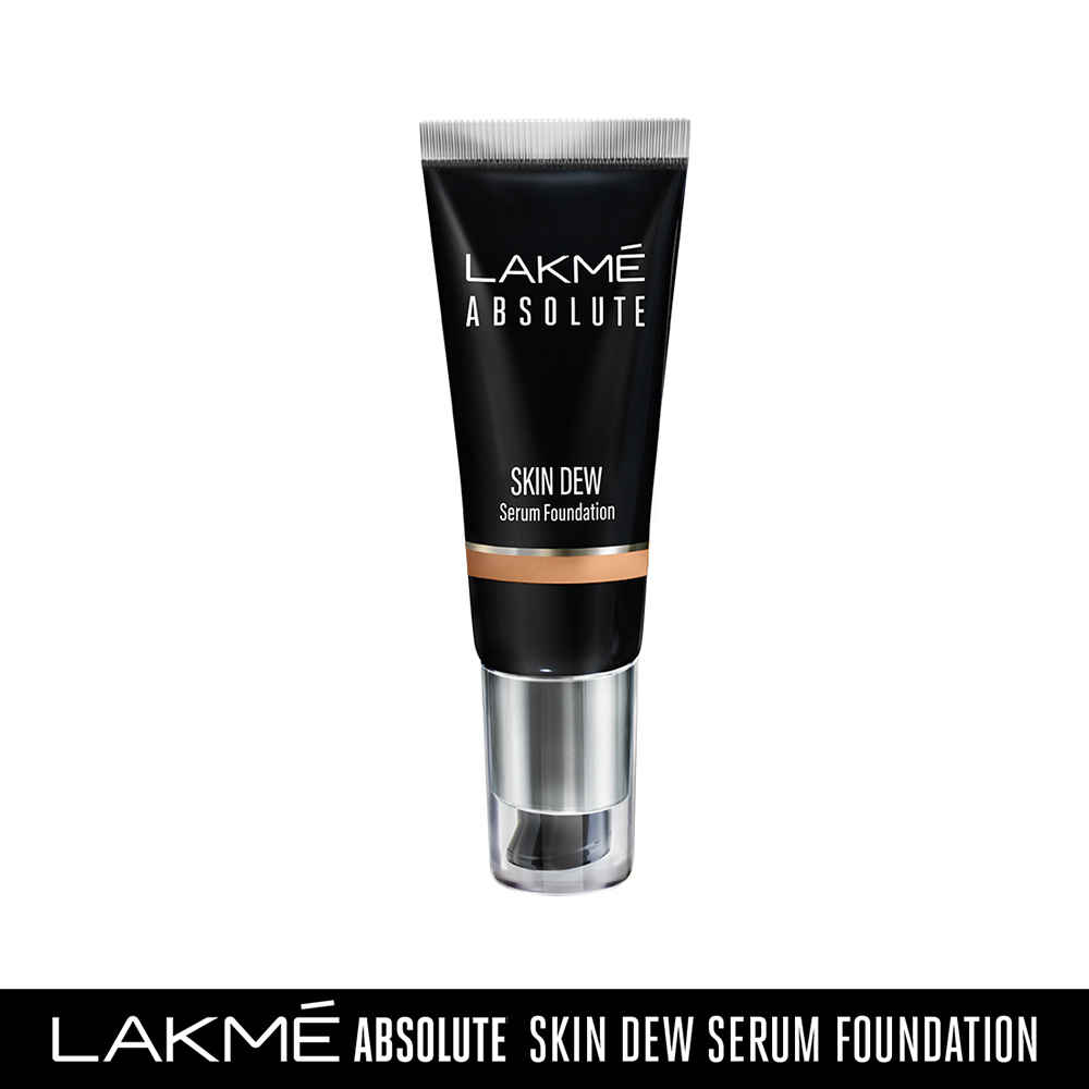 Buy Lakme Absolute Skin Dew Serum Foundation Warm Beige 30g - Purplle