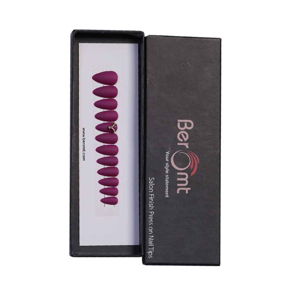 Buy BEROMT UNIQUE CHARM FALSE NAILS - BFNC 11 UC (NAIL KIT INCLUDED) - Purplle