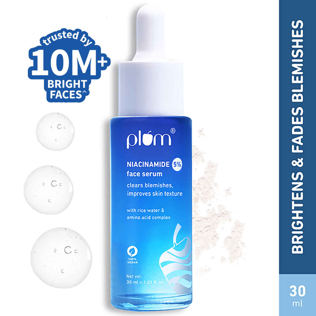 Buy Plum 5% Niacinamide Face Serum With Amino Acid - Fades Blemishes & Brightens Skin, Beginner-Friendly 30 ml - Purplle