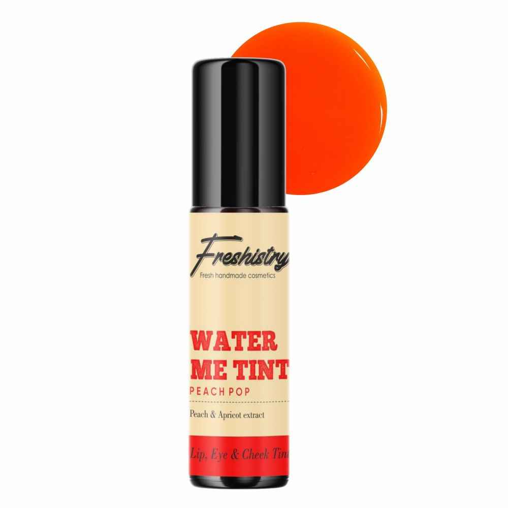 Buy Freshistry [The Chemistry of Fresh Cosmetics] Glossy Liquid Lip & Cheek Tint, Peach & Apricot Enriched with Vitamins C, A & K, Lip And Cheek Tint For Women, 10 ml - Purplle