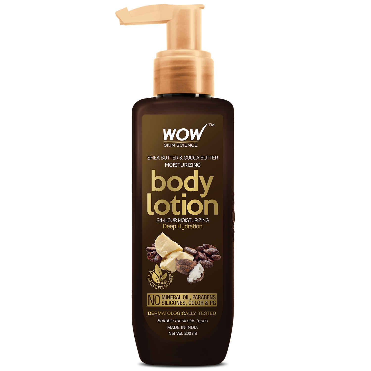 WOW Skin Science Shea Butter & Cocoa Body Lotion 200ml