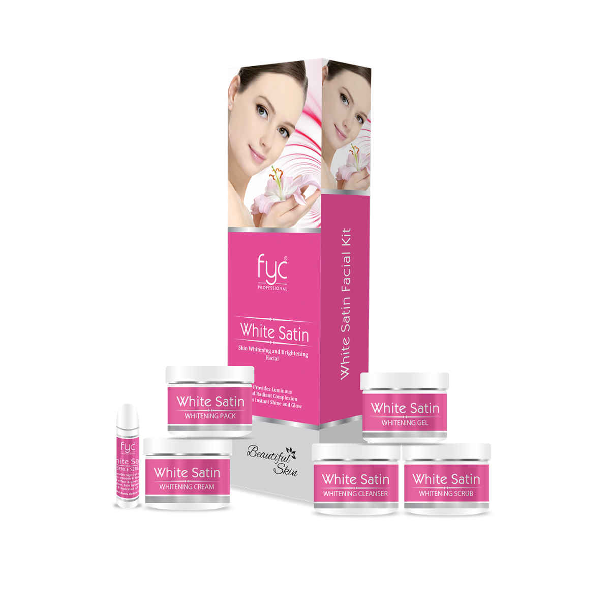 Buy FYC Professional White Satin Whitening & Brightening Facial Kit - 260 gm - Purplle