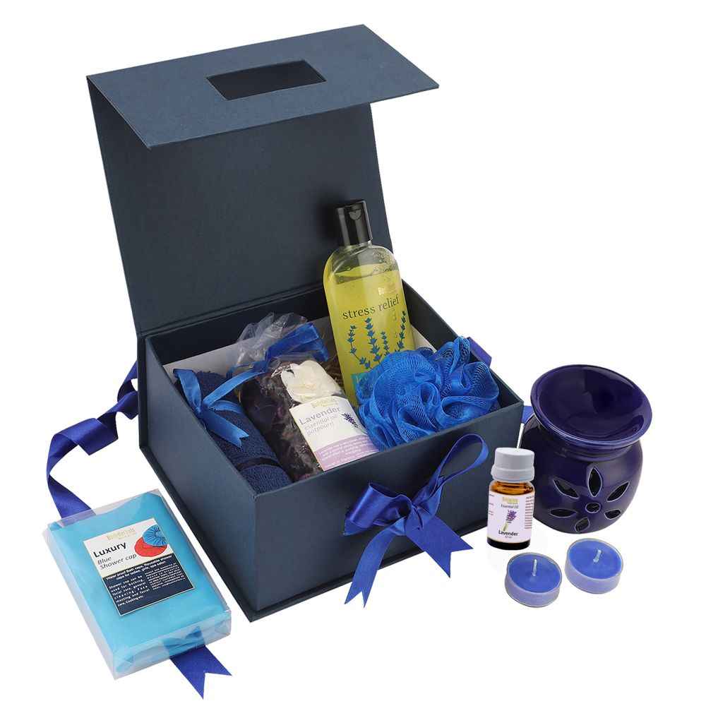 Buy Bodyherbals Lavender Bath And Body Spa Gift Set(750g) - Purplle