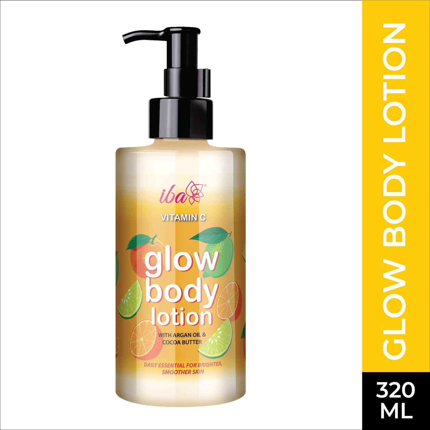 Buy Iba Vitamin C Glow Body Lotion l Hydrating & Smoothening l Non Greasy l All Skin Types l 100% Vegan | Paraben & Mineral Oil Free - 320 ml - Purplle