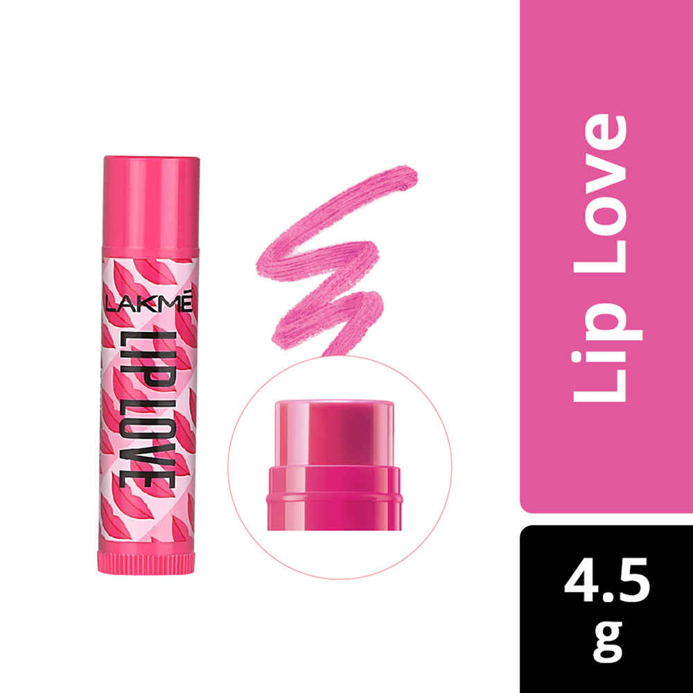 Buy Lakme Lip Love Chapstick Strawberry|Nourishing Lip Balm | 4.5 gm) - Purplle
