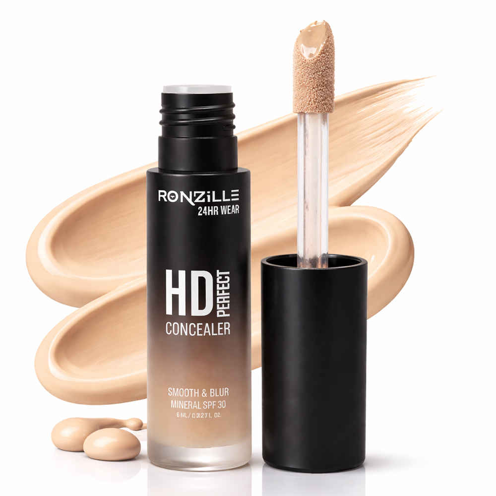 Buy Ronzille 24HR Wear HD Perfect Concealer Smooth & Blur Mineral SPF30 Concealer-604 - Purplle