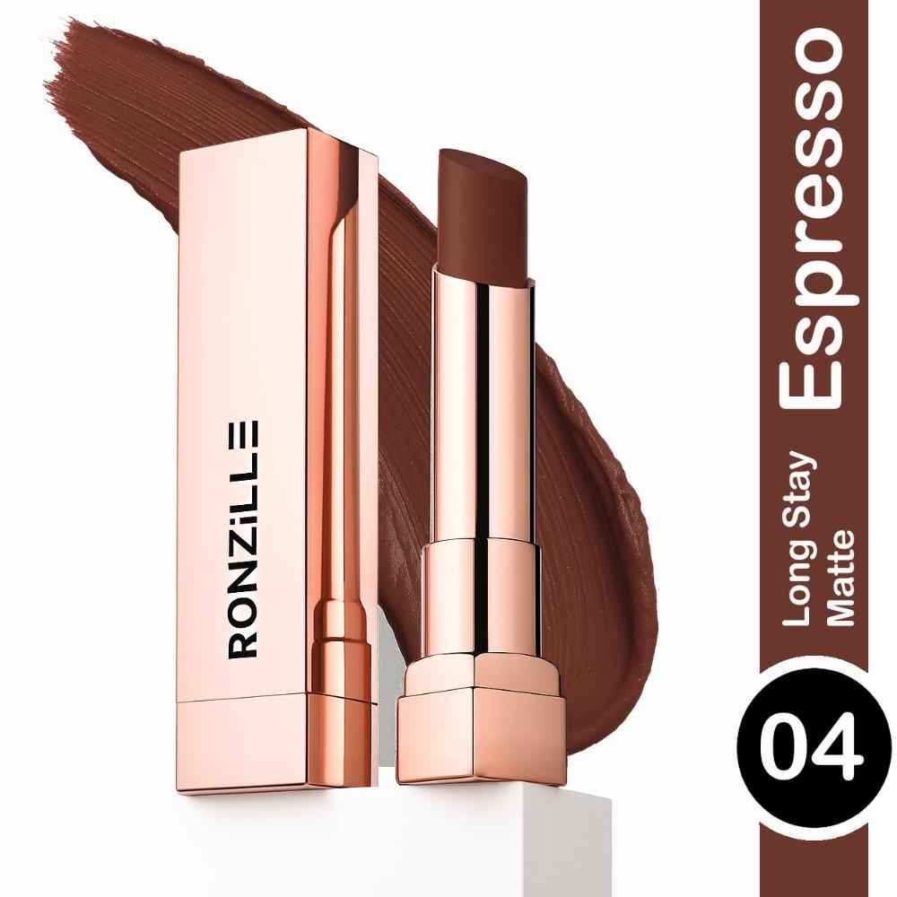 Buy Ronzille RC Long Stay Creamy Matte Lipstick With Intense Colour -04 - Purplle