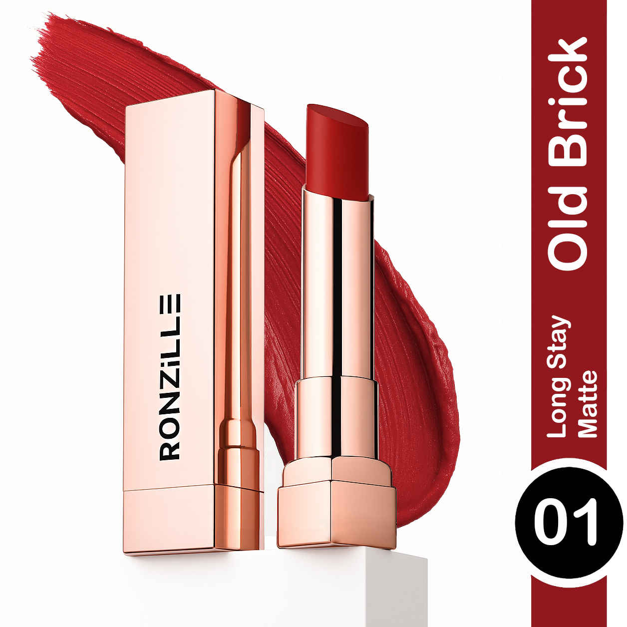 Buy Ronzille RC Long Stay Creamy Matte Lipstick With Intense Colour -01 - Purplle