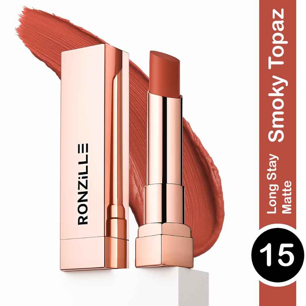 Buy Ronzille RC Long Stay Creamy Matte Lipstick With Intense Colour -15 - Purplle