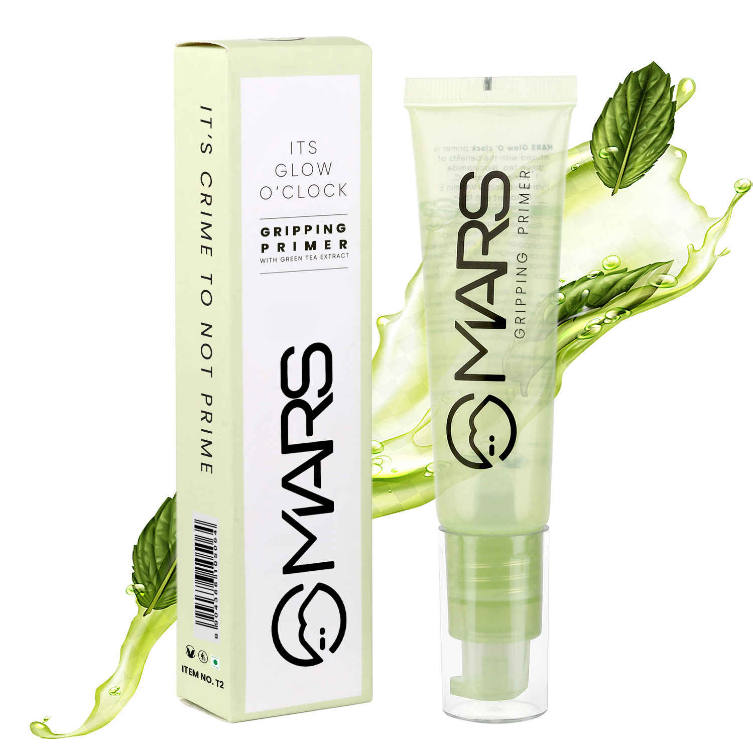 Buy MARS Glow O' Clock Gel Primer for Face Makeup | Enriched with Green Tea Extracts | Dewy Primer | Long Lasting | Power Grip | Ideal for Dry Skin (30 ml) - Purplle