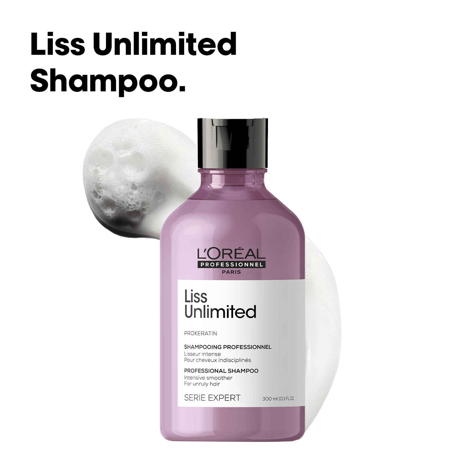 Buy L'Oreal Professionnel Liss Unlimited Shampoo for Frizzy & Unruly Hair 300 ml | With Pro-Keratin - Purplle