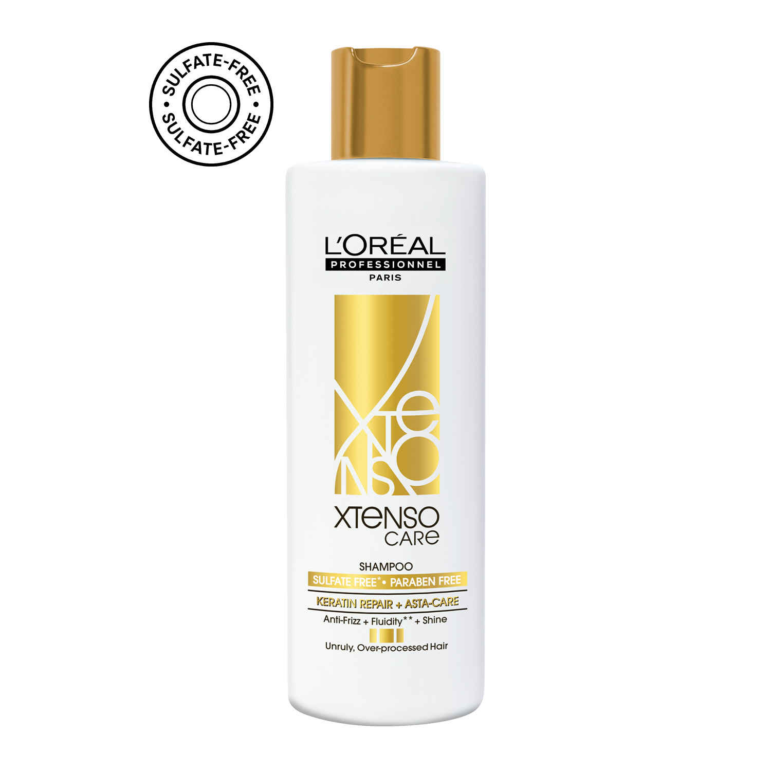 Buy L'Oreal Professionnel Xtenso Care Sulfate-Free Shampoo For Frizz-Free, Shiny & Manageable Hair 250 ml - Purplle